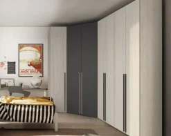 Angolo cabina armadio componibile modulare disponibile in 2 altezze e 15 colori