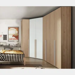 Angolo cabina armadio componibile modulare disponibile in 2 altezze e 15 colori