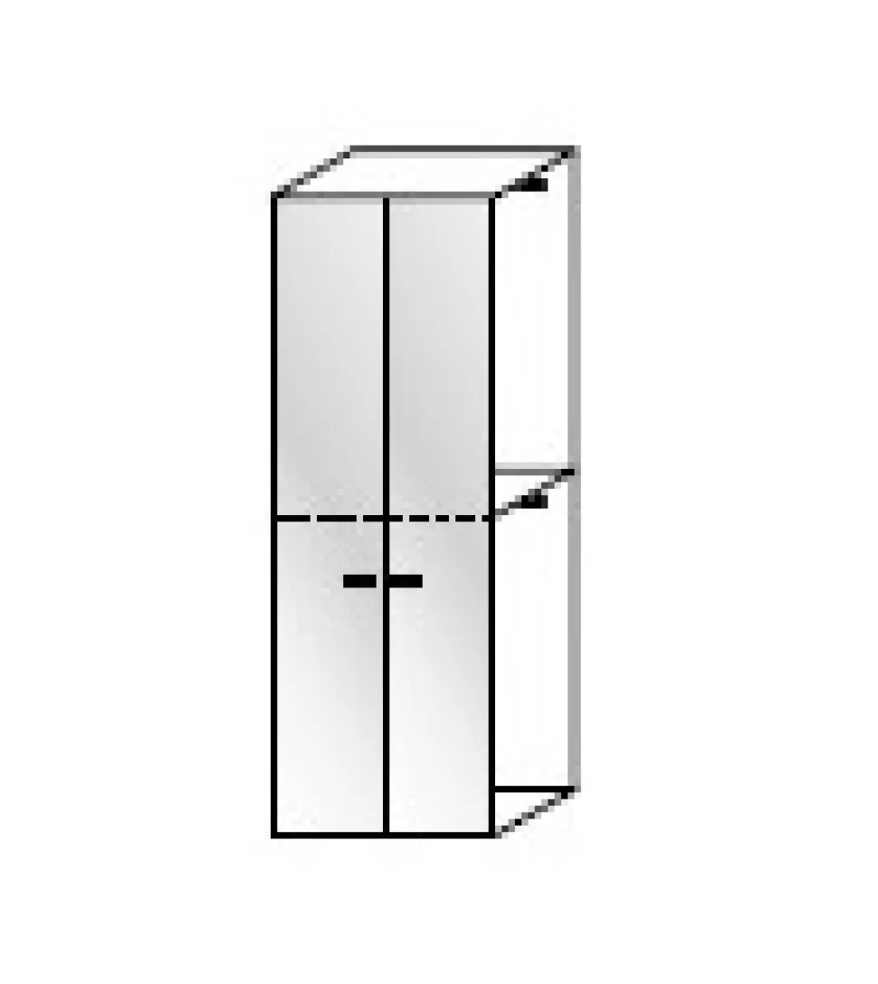 Angolo cabina armadio componibile modulare disponibile in 2 altezze e 15 colori