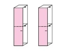 Angolo cabina armadio componibile modulare disponibile in 2 altezze e 15 colori
