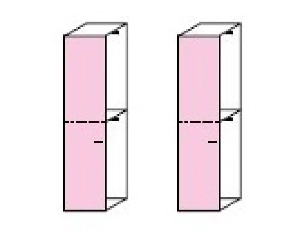 Angolo cabina armadio componibile modulare disponibile in 2 altezze e 15 colori