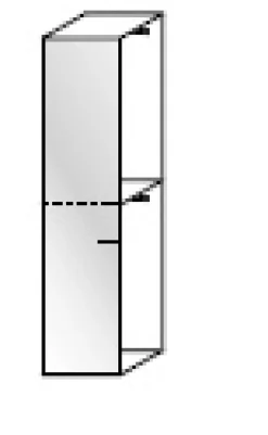 Angolo cabina armadio componibile modulare disponibile in 2 altezze e 15 colori