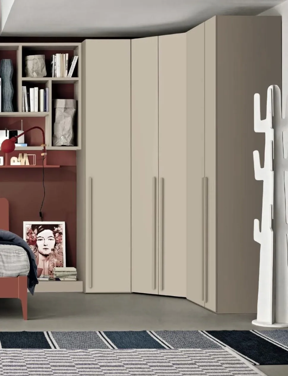 Angolo cabina armadio componibile modulare disponibile in 2 altezze e 15 colori