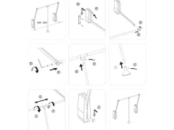 Appendiabiti per armadio Hang a parete, 600-830, Cromato lucido, Acciaio e Tecnoplastica
