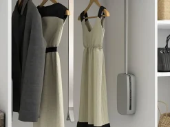 Appendiabiti per armadio Sling, disponibile in 3 misure e 3 colori in Acciaio e Tecnoplastica.