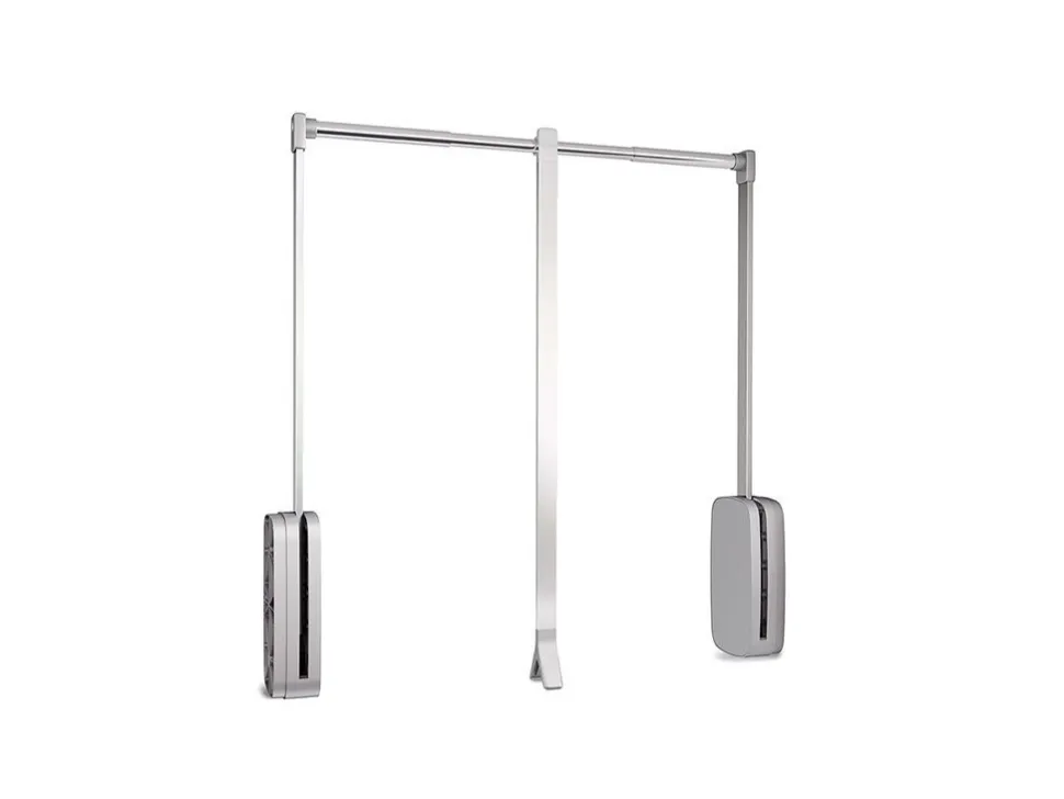 Appendiabiti per armadio Sling, disponibile in 3 misure e 3 colori in Acciaio e Tecnoplastica.