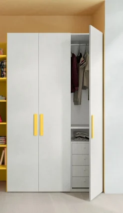 Armadio 3 ante battenti Artik linea Volo disponibile in 2 misure e 15 colori