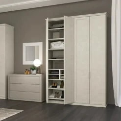 Armadio 4 ante battenti con telaio linea Ginevra disponibile in 2 misure e vari colori