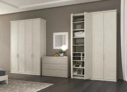 Armadio 4 ante battenti con telaio linea Ginevra disponibile in 2 misure e vari colori