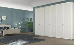 Armadio 6 ante battenti con telaio Carlotta linea Ginevra disponibile in 2 misure e vari colori