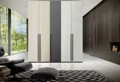 Armadio 5 ante battenti Davis linea Volo disponibile in 2 misure e 15 colori