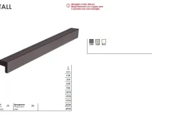Armadio 5 ante battenti e 4 cassetti con maniglia a tutta altezza Dea disponibile in 2 misure e 15 colori