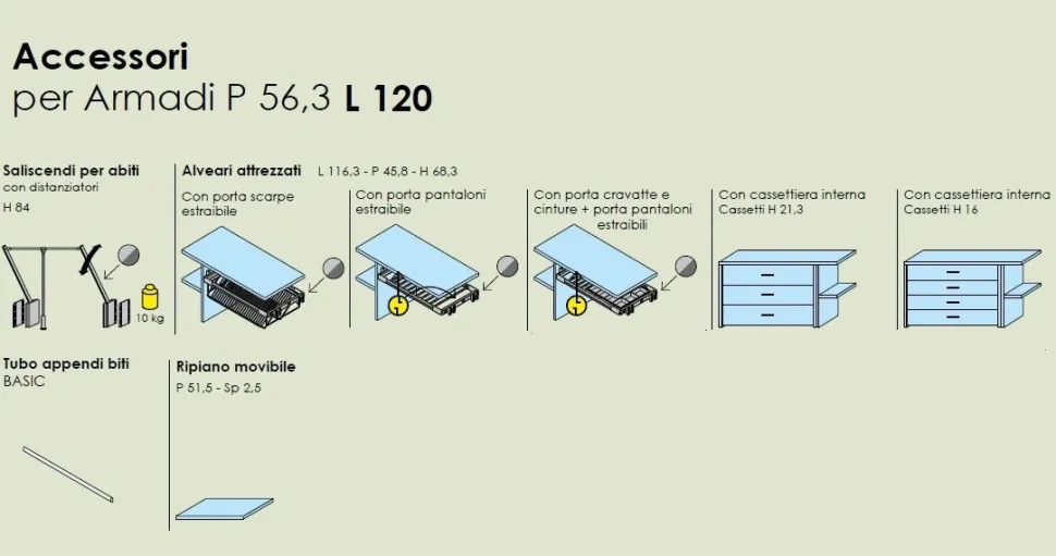 Armadio 4 ante battenti Lucy con libreria terminale linea Lotto disponibile in 21 colorazioni