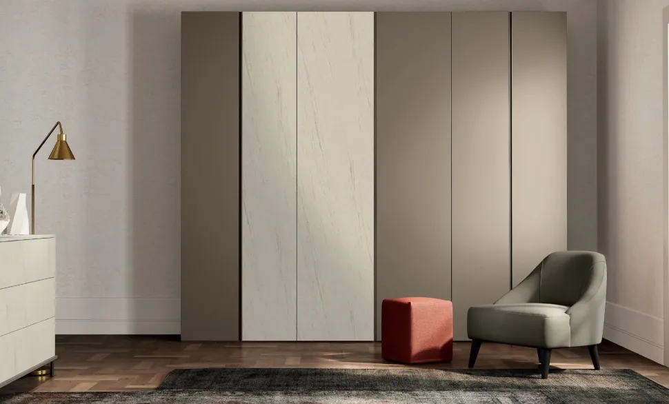 Armadio 6 ante battenti Tosca linea Lotto disponibile in 21 colorazioni