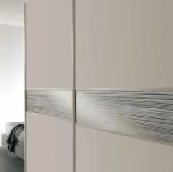 Armadio 2 ante scorrevoli Cachemire con inserto a specchio Paci linea Domino