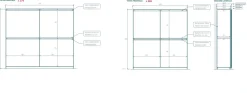 Armadio 2 ante scorrevoli con inserti Leonard in finitura Bronzo e Rovere Mercure disponibile in 2 misure