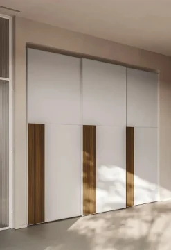 Armadio 3 ante scorrevoli con maniglia in alluminio a gola disponibile 3 misure e 21 colorazioni