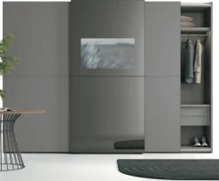 Armadio 3 ante scorrevoli con modulo TV Integrato disponibile in varie misure e colori