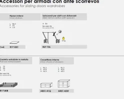 Armadio 2 ante scorrevoli con telaio linea Ginevra disponibile in 2 misure e vari colori