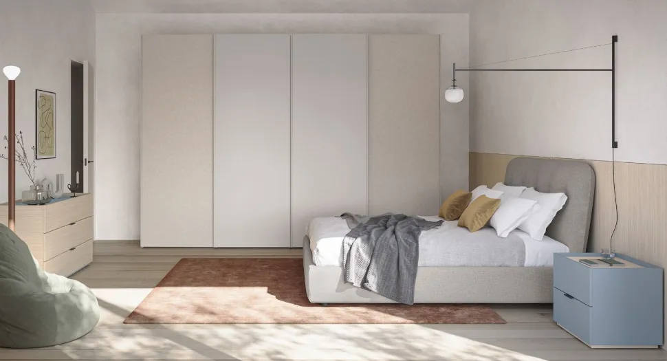 Armadio 4 ante scorrevoli David linea Lotto disponibile in 4 misure e 21 colorazioni