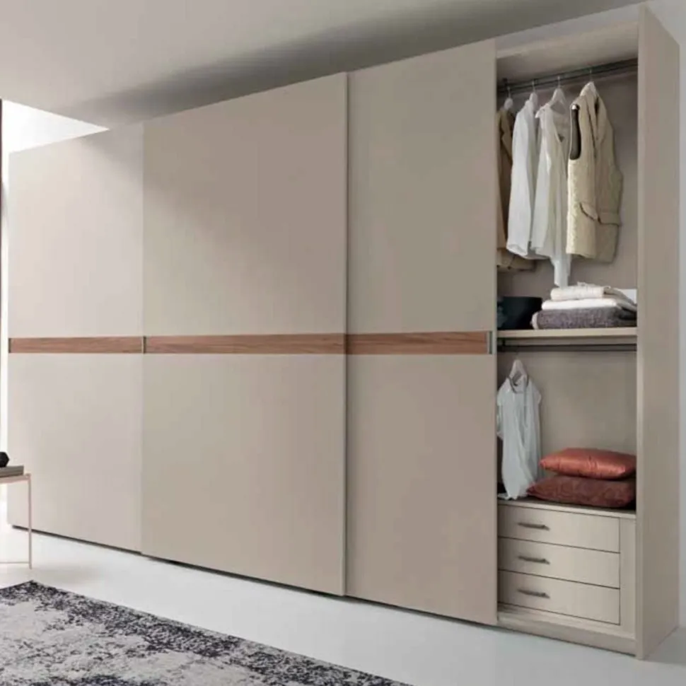 Armadio 3 ante scorrevoli Debby linea Domino disponibile in vari colori