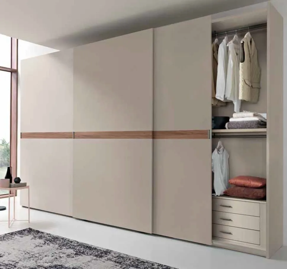 Armadio 3 ante scorrevoli Debby linea Domino disponibile in vari colori