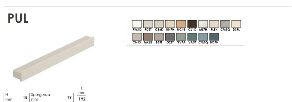 Armadio 4 ante scorrevoli Greta linea Lotto disponibile in 2 misure e 21 colorazioni
