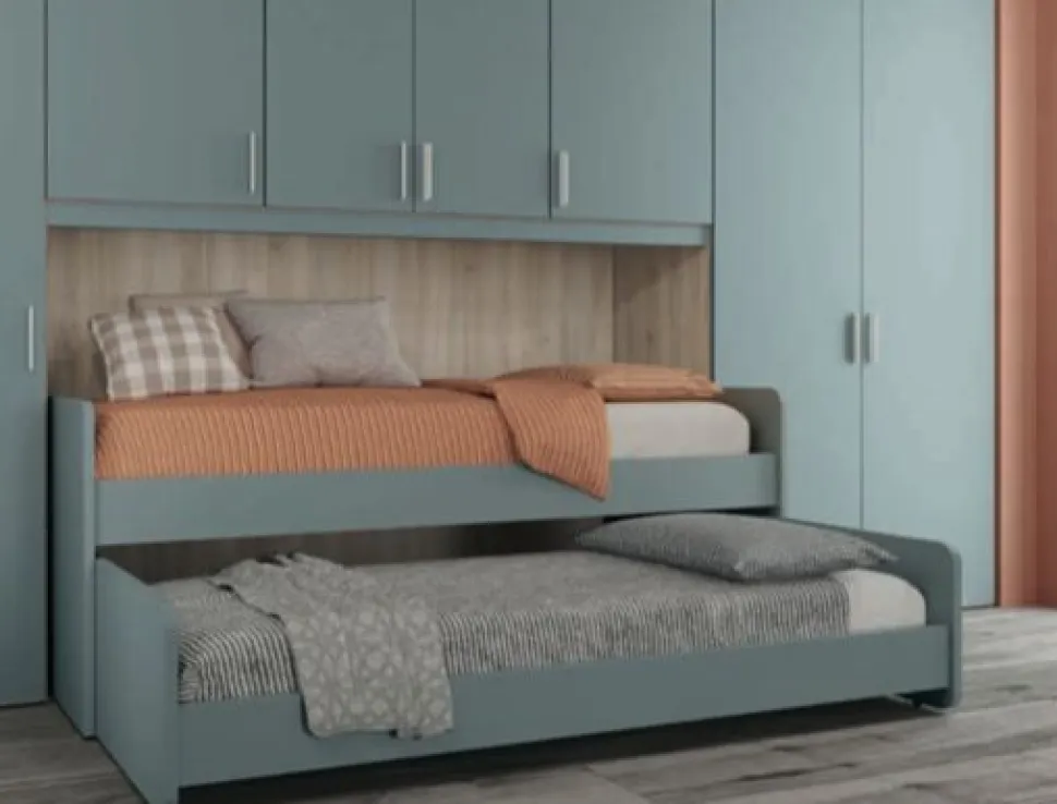Armadio a ponte 7 ante battenti Magic linea Volo disponibile in vari colori
