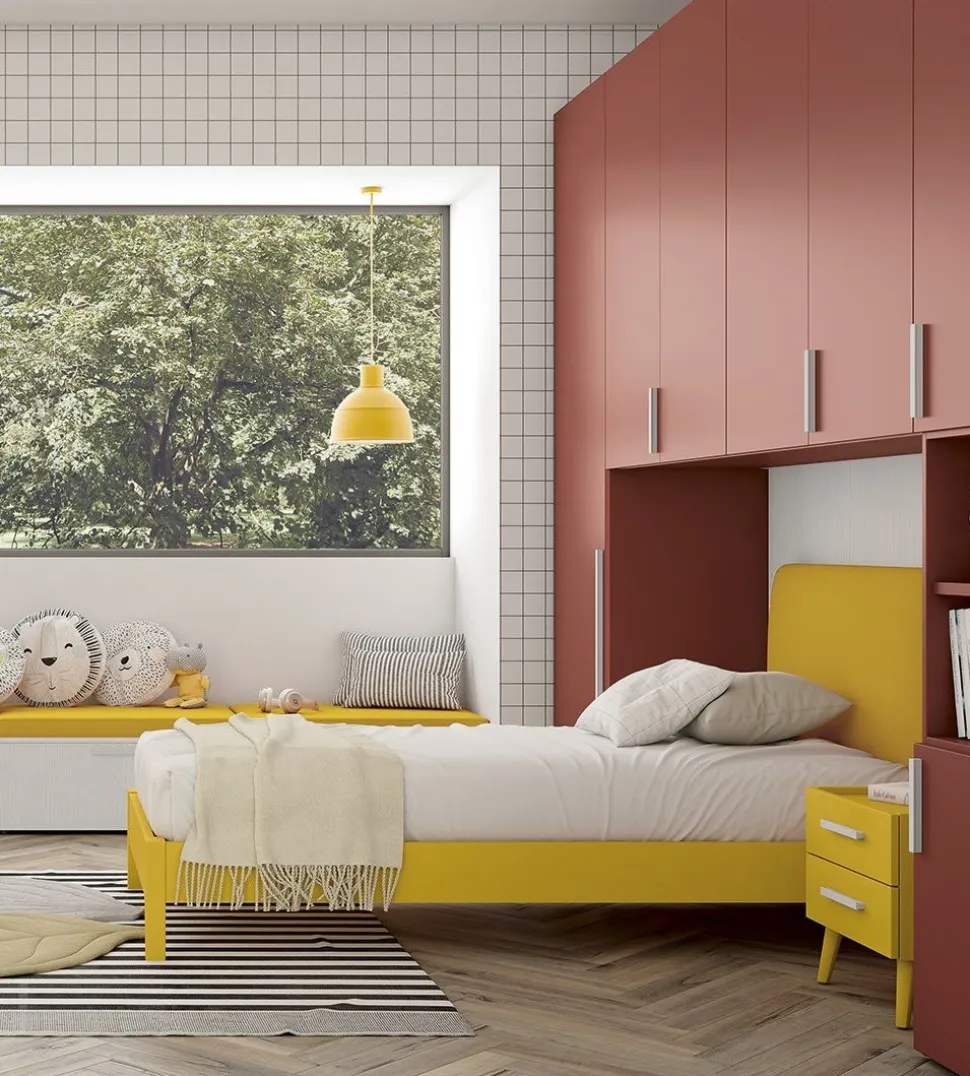 Armadio a Ponte con ante a soffietto disponibile in 2 misure e vari colori