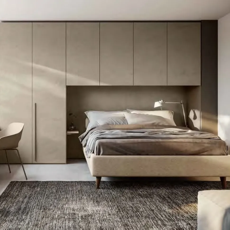 Armadio a ponte con ante battenti L 360 finitura Argilla disponibile in vari colori