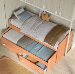 Armadio a ponte con Cabina Angolare salvaspazio personalizzabile in 15 colorazioni