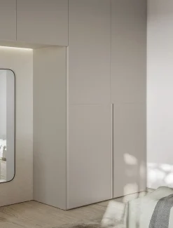 Armadio a ponte con maniglia a gola 8 ante battenti Ines disponibile in 2 misure e 20 colorazioni