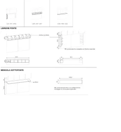 Armadio a ponte moderno con ante battenti L 319,6 Rovere e Grigio e maniglie in MDF disponibile in 2 misure e vari colori