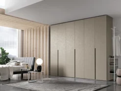 Armadio battente componibile con maniglia integrata Doroty disponibile in varie misure e colori