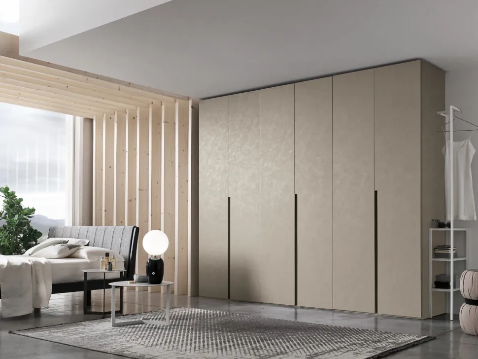 Armadio battente componibile con maniglia integrata Doroty disponibile in varie misure e colori