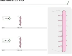 Armadio battente con vano tv e maniglia a tutta altezza disponibile in 2 misure e 13 colori