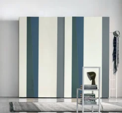 Armadio componibile ante scorrevoli con inserti in vetro Palma disponibile in varie misure e colori