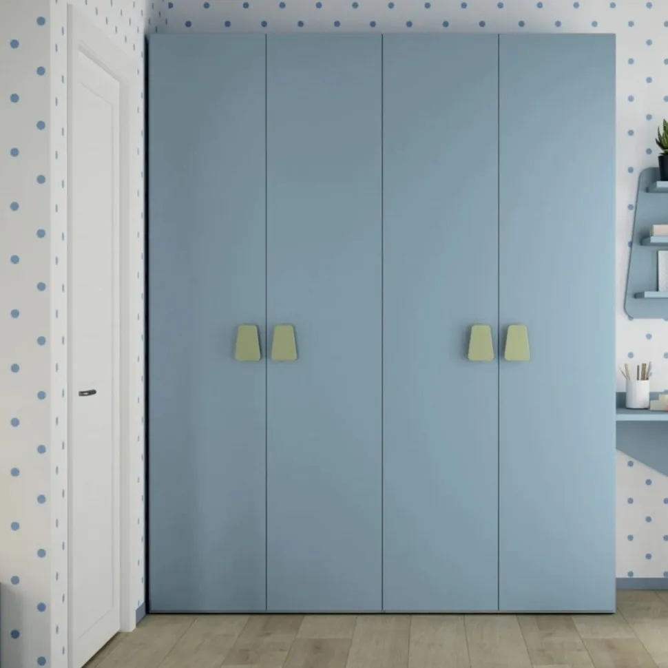Armadio Linus 4 ante battenti linea Volo disponibile in 2 misure e vari colori