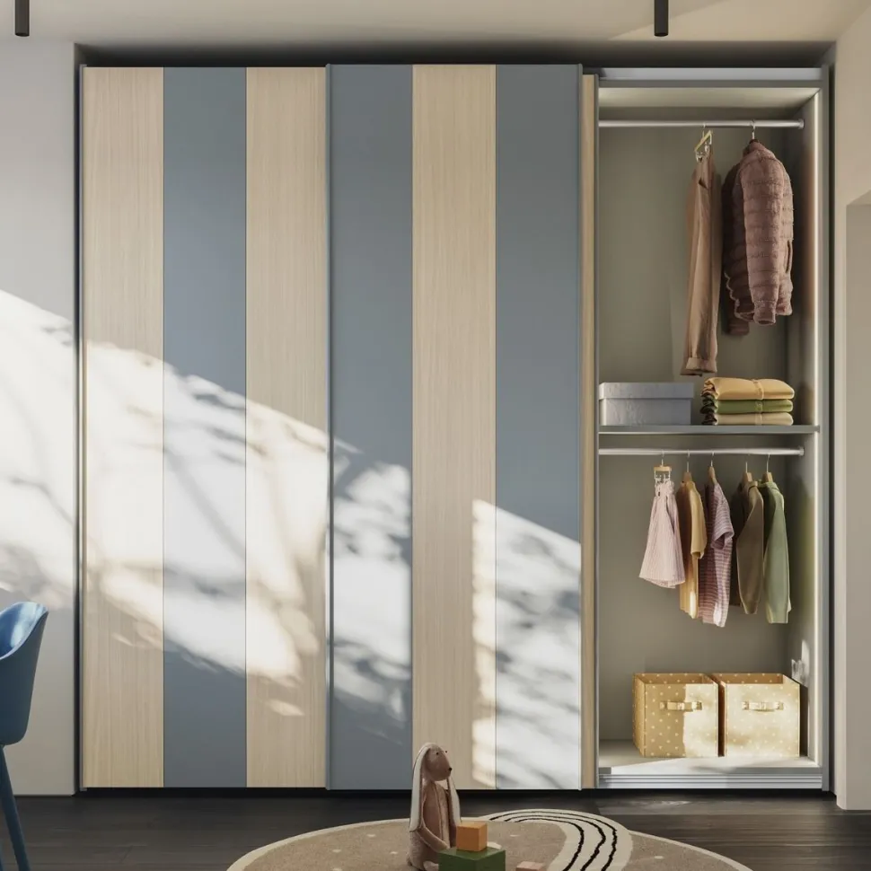 Armadio Milton 3 ante scorrevoli linea Airone disponibile in 3 altezze