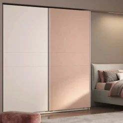 Armadio moderno 2 ante scorrevoli L 220 cm disponibile in 4 colori