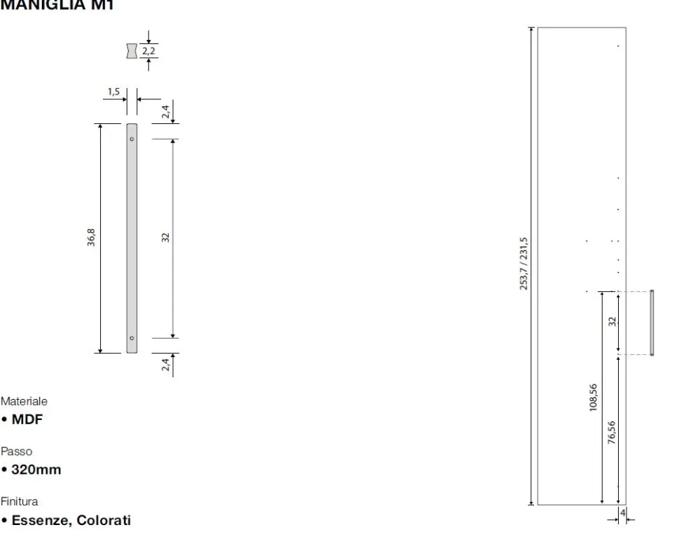 Armadio moderno con angolo a specchio finitura Bianco Opaco con 7 ante battenti disponibile in 2 misure e vari colori