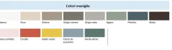 Armadio moderno con ante grigie, cassetti azzurri e libreria laterale integrata disponibile in 2 misure e vari colori