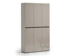 Armadio Scarpiera Salvaspazio a 6 ante Cashmere Lucido modello Master