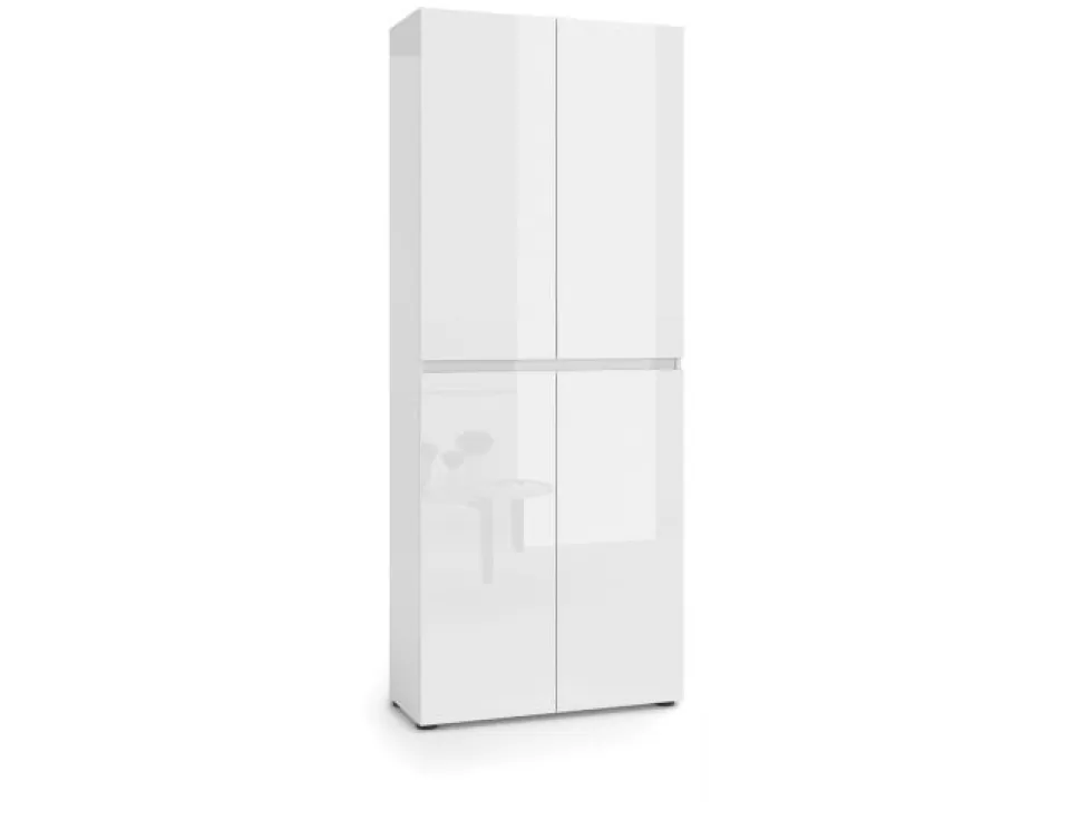 Armadio scarpiera stretta 4 ante battenti Master disponibile in 2 colori