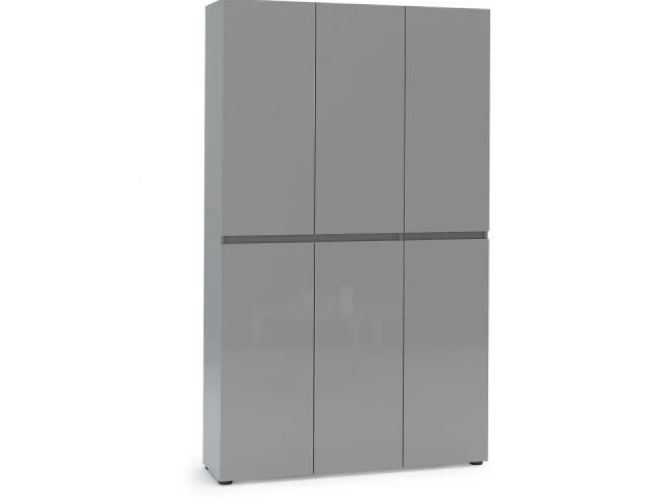 Armadio scarpiera stretta 6 ante battenti Master disponibile in 2 colori