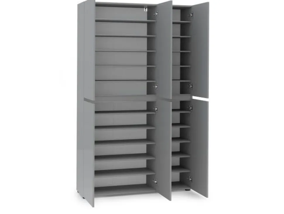 Armadio scarpiera stretta 6 ante battenti Master disponibile in 2 colori