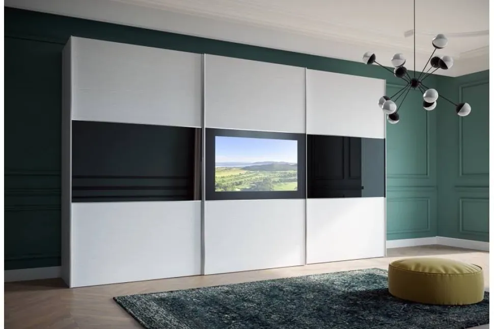 Armadio Scorrevole 3 ante con Tv Vision