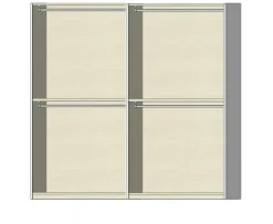 Armadio Scorrevole 4 ante four Black linea New Season