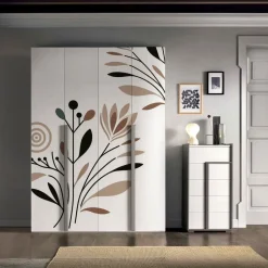 Armadio Vincent 4 ante battenti inea Domino con grafica personalizzabile