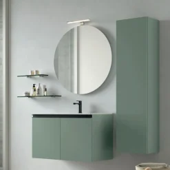 Bagno sospeso 2 ante con maniglia a gola Daniela disponibile in 5 colori